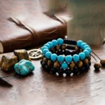 Bransoletka z howlitu turkusowego - obrazek 2