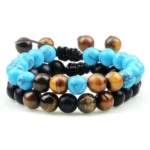 Bransoletka z howlitu turkusowego