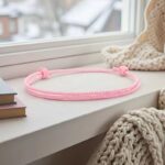 Bransoletka ze sznurka różowa