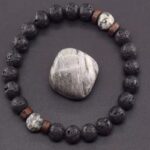 Bransoletka Agat Indyjski Marmur z dodatkami