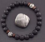 Bransoletka Agat Indyjski Marmur z dodatkami - obrazek 3