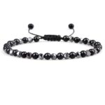 Bransoletka Czarny Howlit  4mm