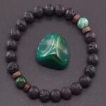 Bransoletka Agat Indyjski z dodatkami