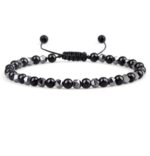 Bransoletka Czarny Howlit  4mm - obrazek 3