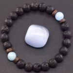 Bransoletka Aquamaryn z dodatkami