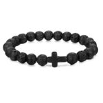 Bransoletka Matowa Lawa z dodatkami