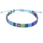 Bransoletka Boho/Nepal odcienie niebieskiego