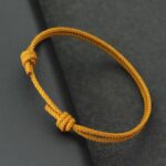 Bransoletka ze sznurka brązowa