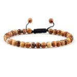 Bransoletka Odcień Brąz Tygrysie Oko 4mm