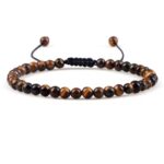 Bransoletka Odcień Brąz Tygrysie Oko 4mm