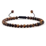 Bransoletka Odcień Brąz Tygrysie Oko 4mm - obrazek 3