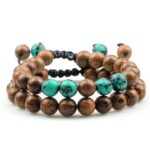 Bransoletka Zielony Agat z dodatkami - obrazek 3