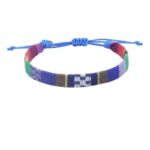 Bransoletka Boho/Nepal odcienie niebieskiego - obrazek 5