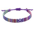 Bransoletka Boho/Nepal odcienie niebieskiego - obrazek 4